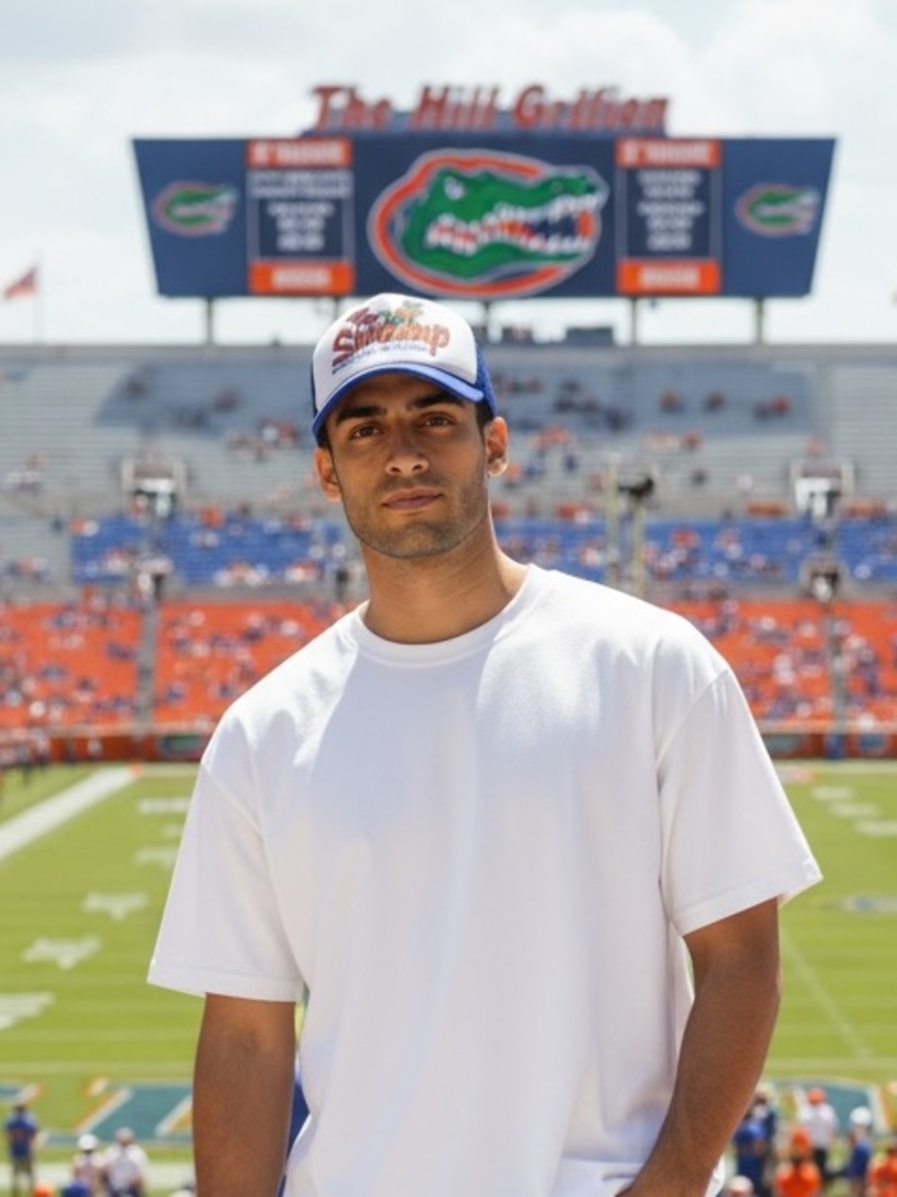 47 Blue University of Florida Gators The Swamp Mesh Trucker Hat NEW - Picture 2 of 10